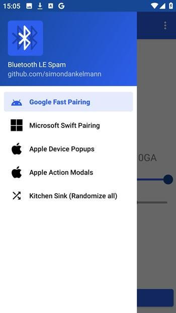 Screenshot Bluetooth LE Spam APK 1.0.8