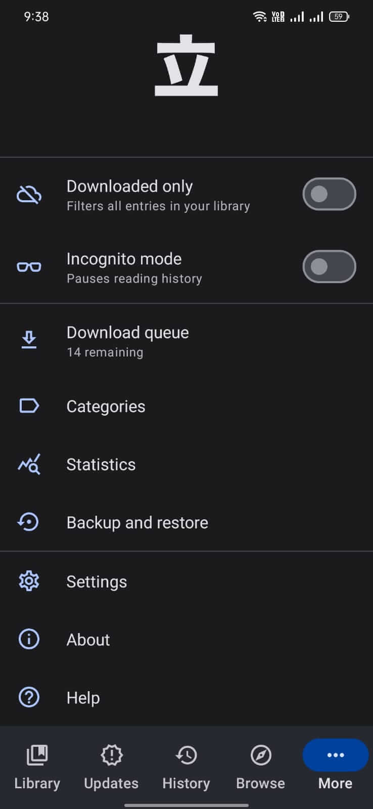 Screenshot Tachiyomi APK - Baca dan Unduh Manga di Android