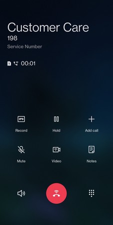 Screenshot OnePlus Dialer APK