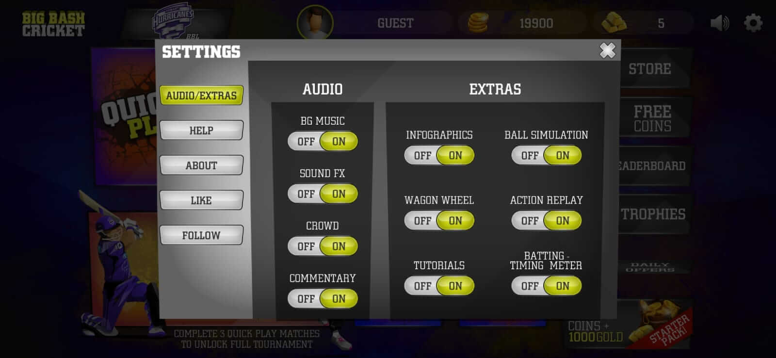 Screenshot Big Bash Cricket APK