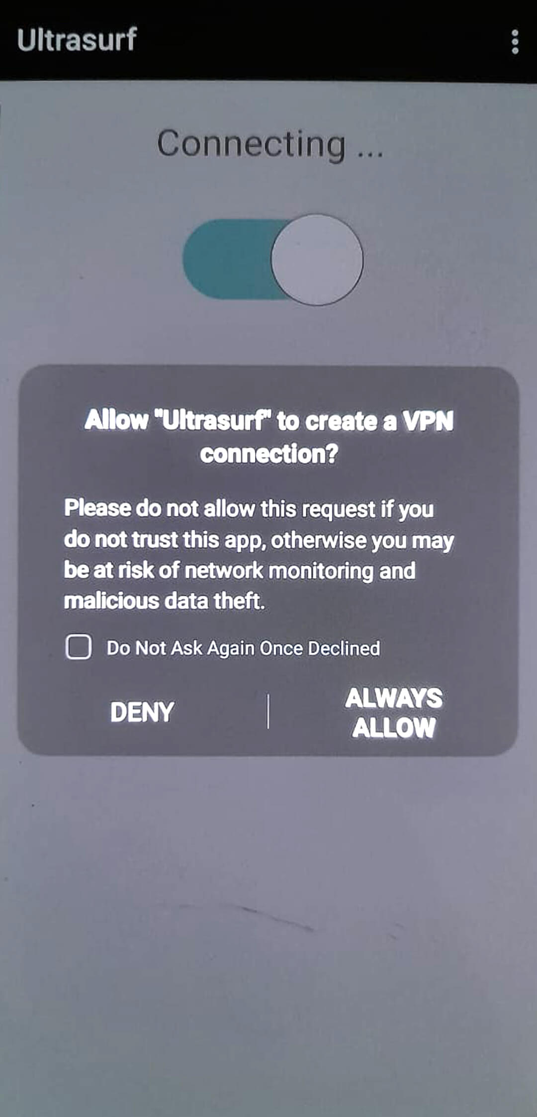 Screenshot Ultrasurf APK