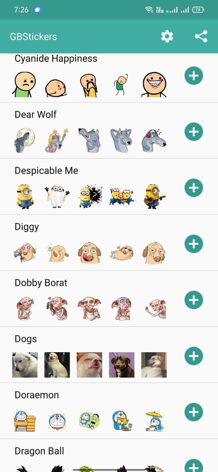 Screenshot GBStickers APK