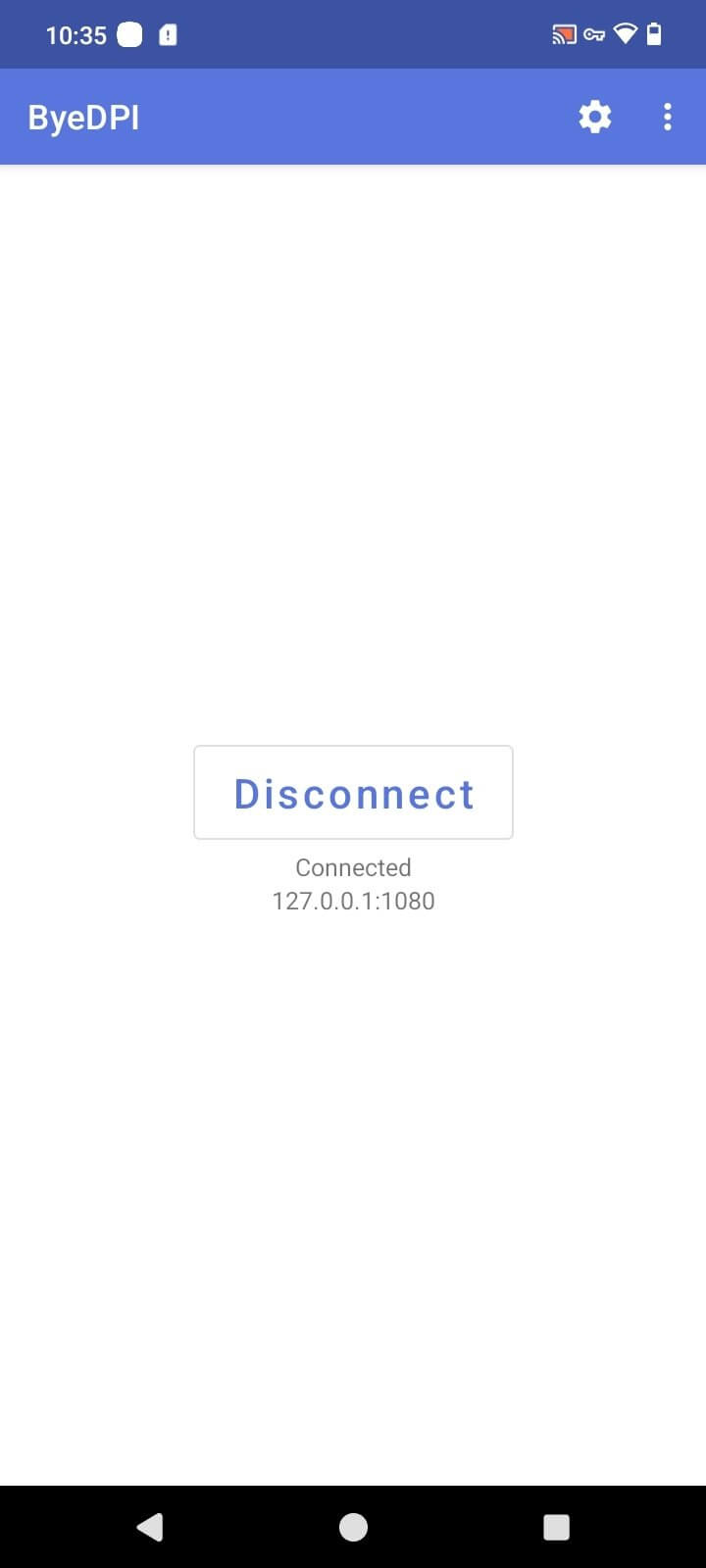 Screenshot Byedpi APK v1.2.0