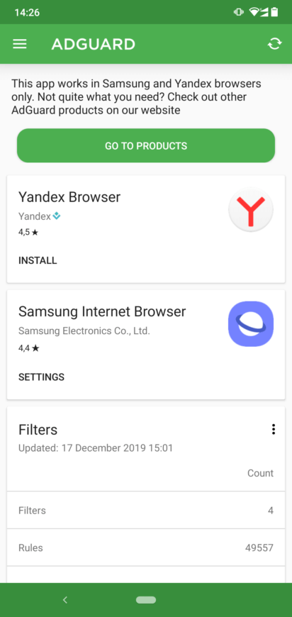 Screenshot AdGuard APK v4.14.68 untuk Android