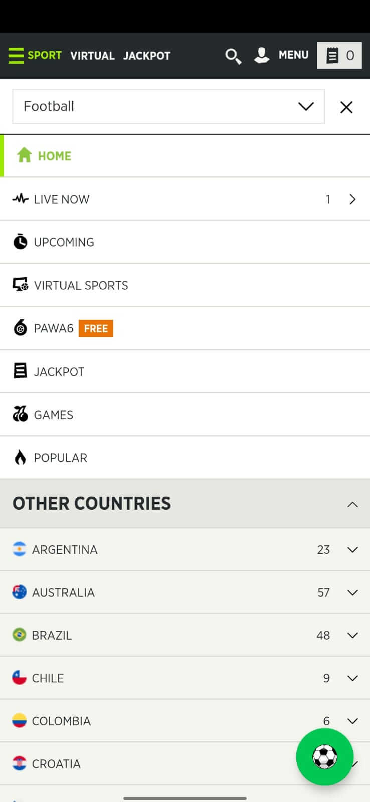 Screenshot Betpawa APK