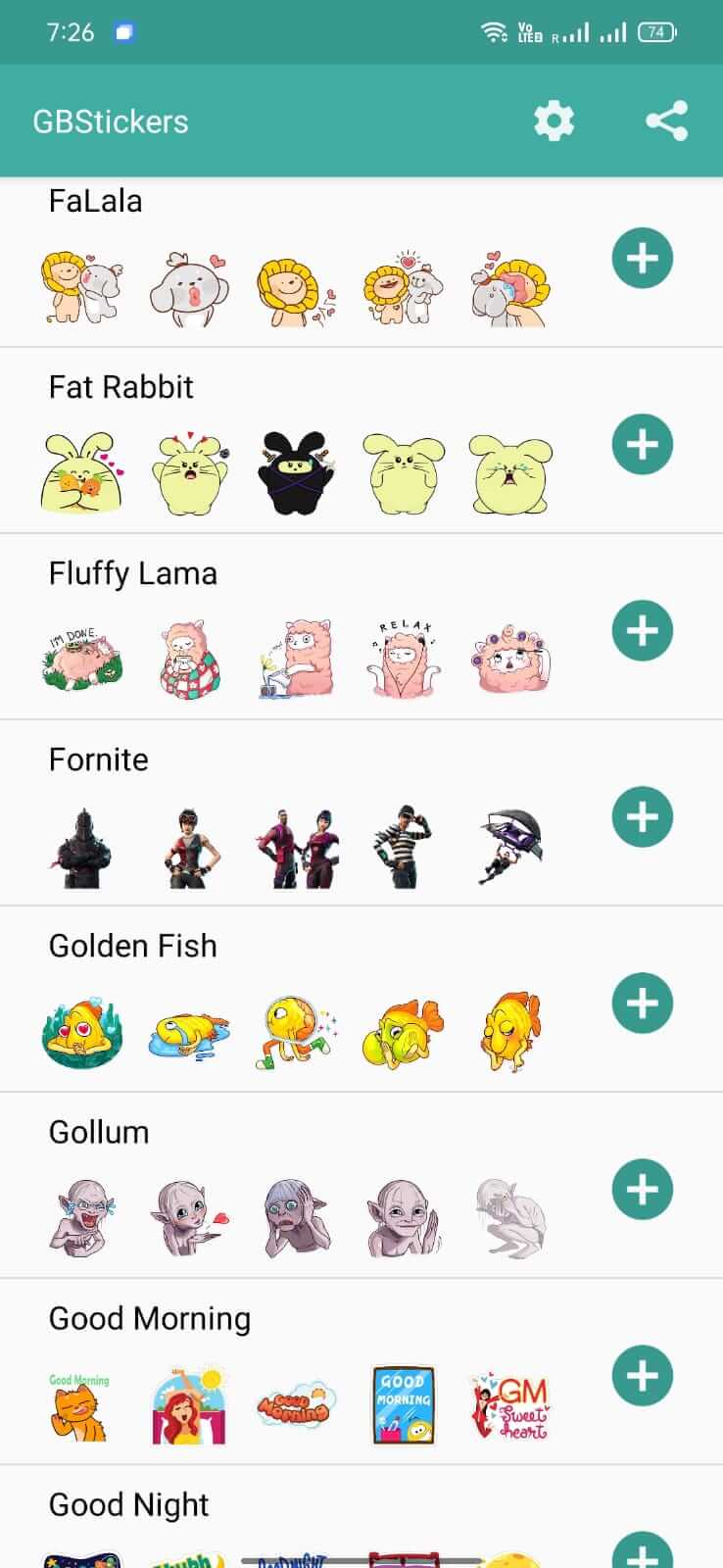 Screenshot GBStickers APK