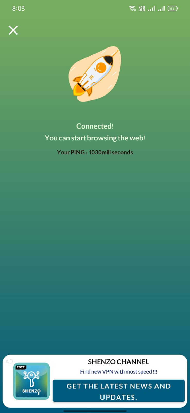 Screenshot Shenzo VPN APK v9