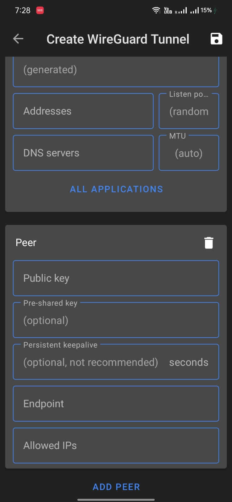 Screenshot WireGuard APK