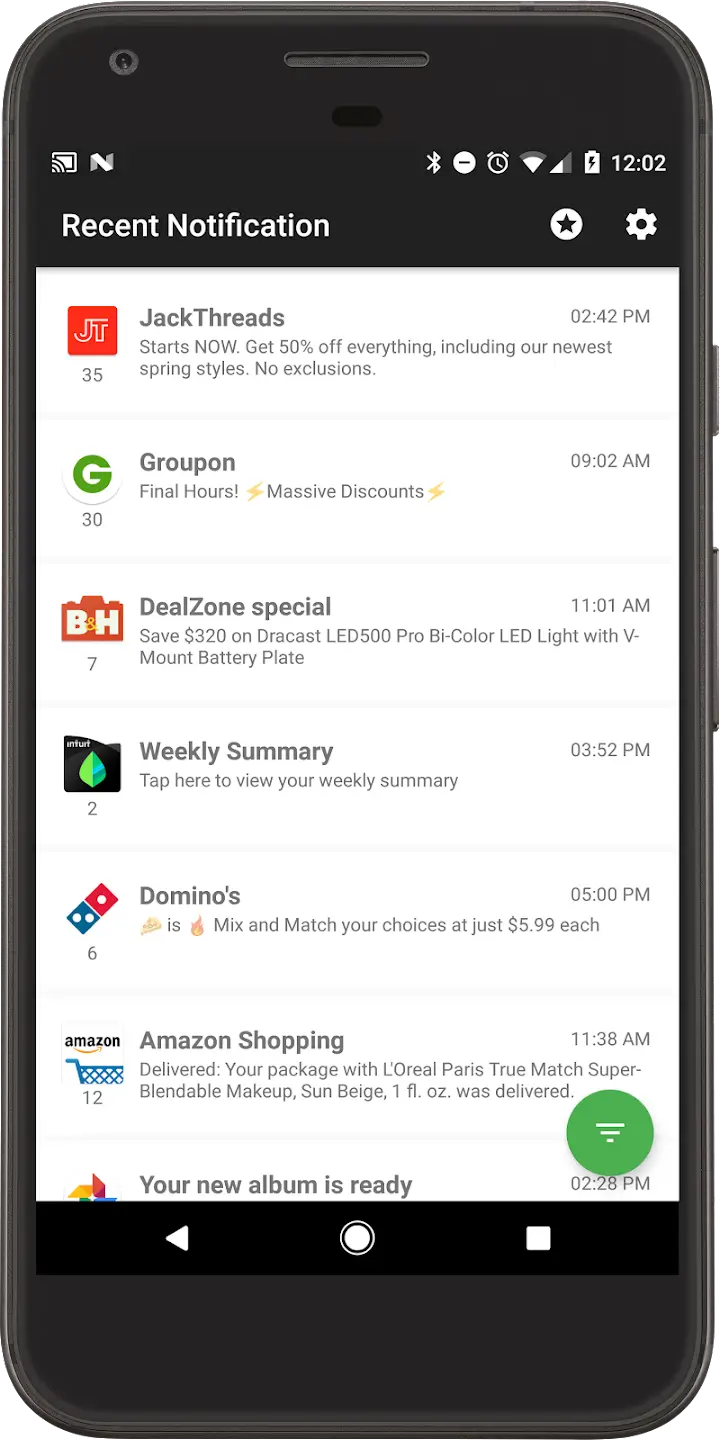 Screenshot Recent Notifications APK v3.7.0