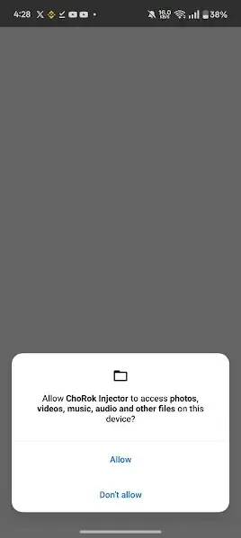 Screenshot Chorok Injector APK