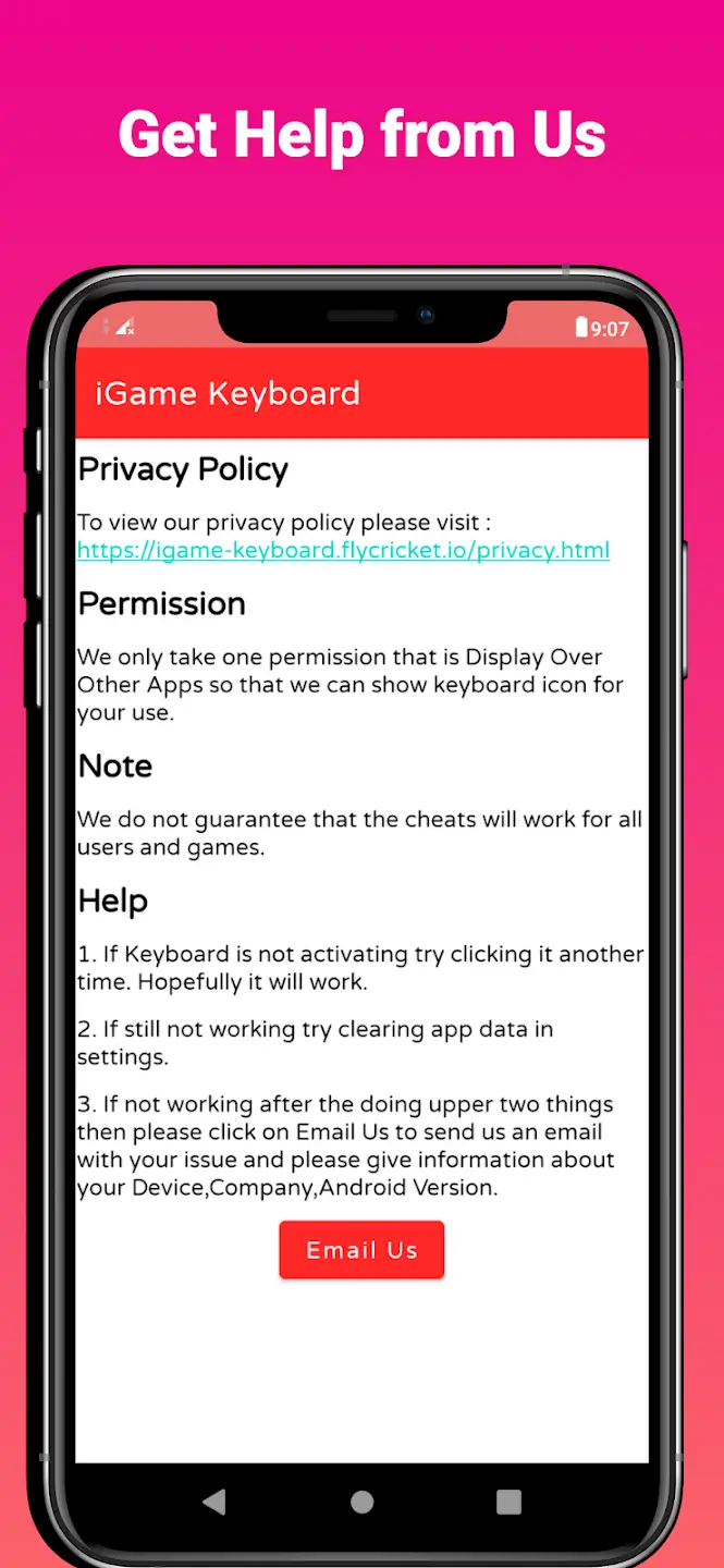 Screenshot iGame Keyboard APK