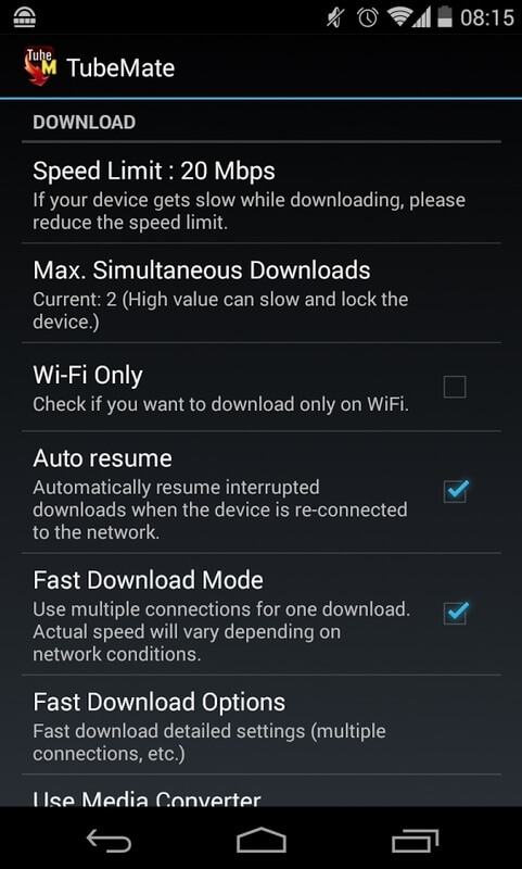 Screenshot TubeMate APK