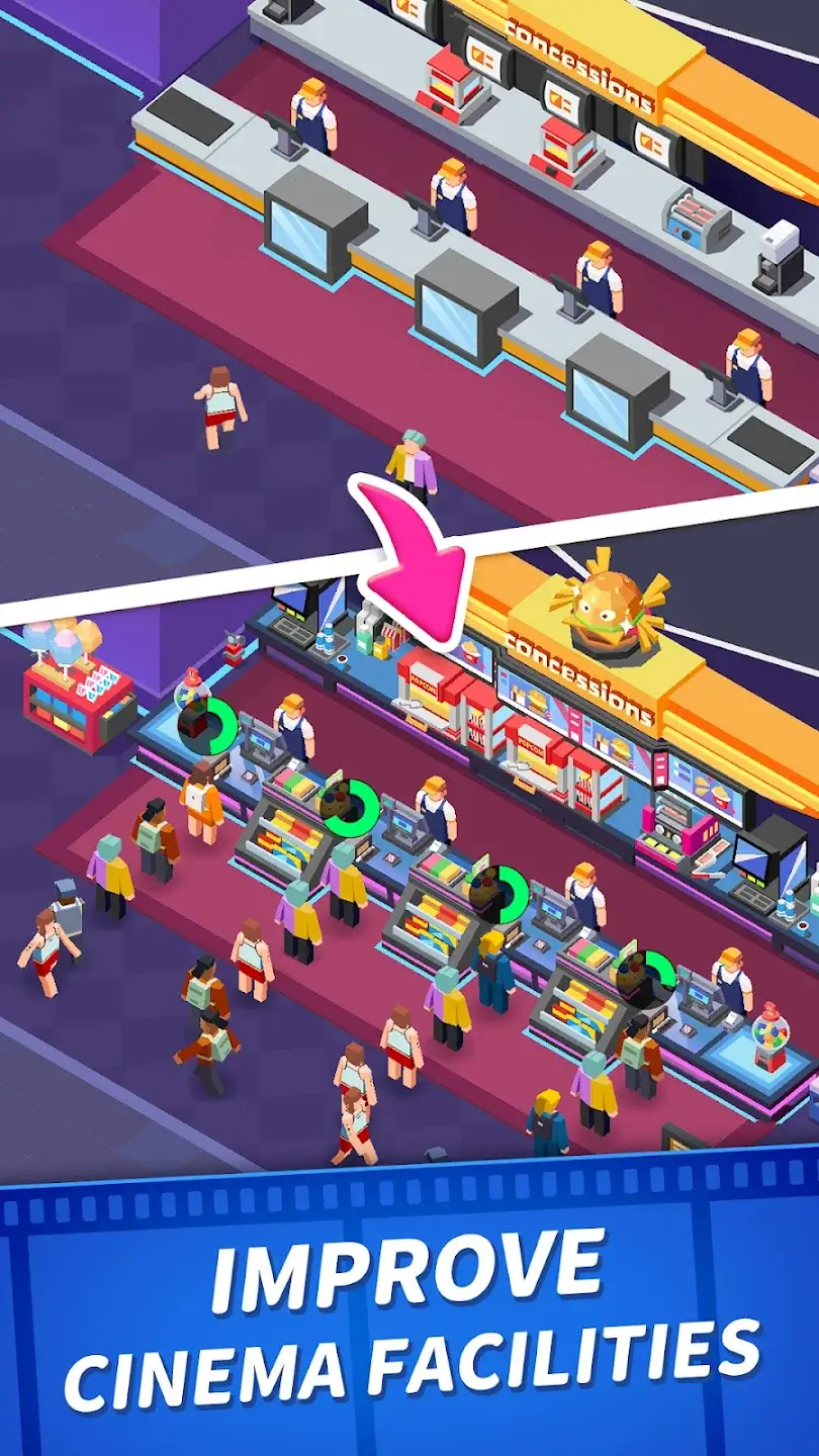 Screenshot Idle Cinema Empire Tycoon APK