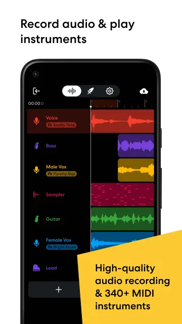 Screenshot BandLab APK v11.22.2 untuk Edit dan Rekam Musik di Android