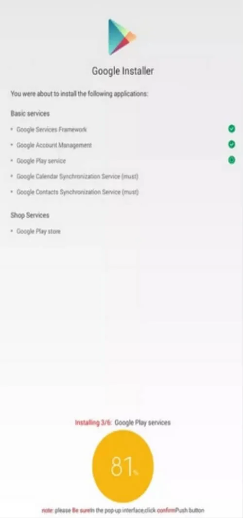 Screenshot Google Installer APK v5.0