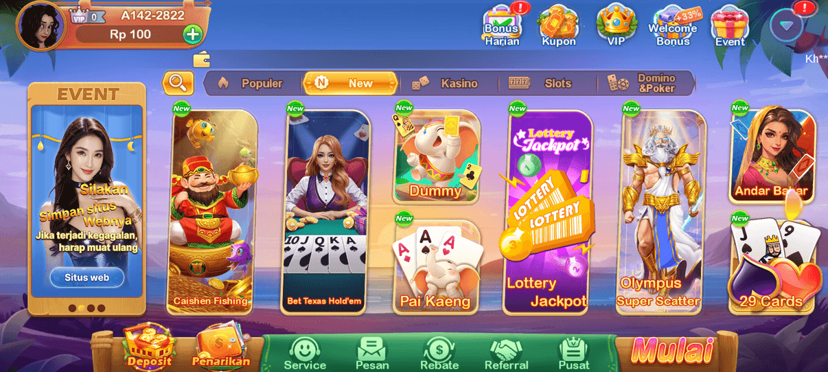 Screenshot Hot985 APK untuk Android: Slot, Fishing, dan Casino