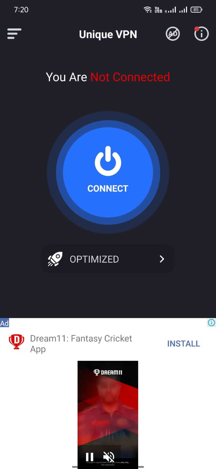 Screenshot Unique VPN APK v1.5.1 untuk Android
