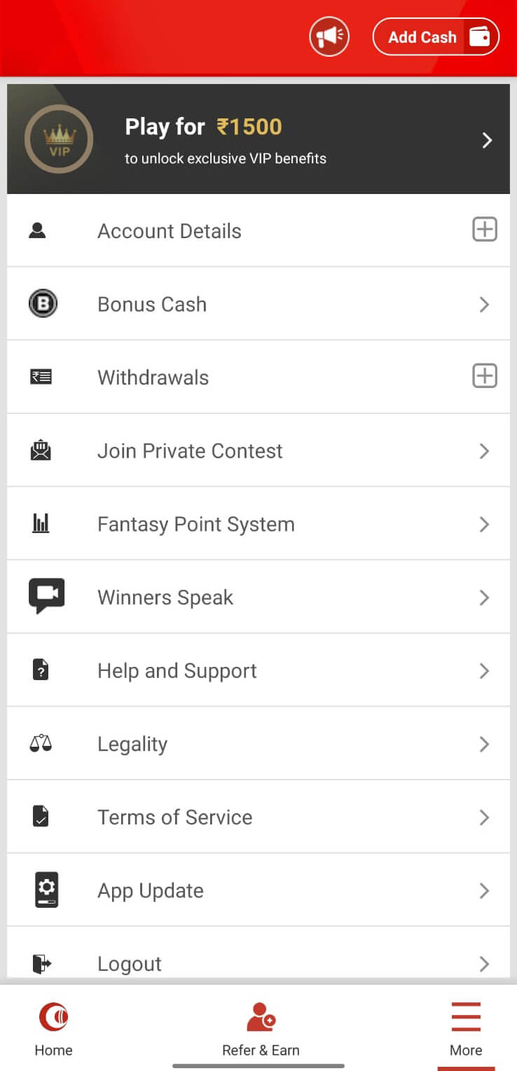 Screenshot My11Circle APK