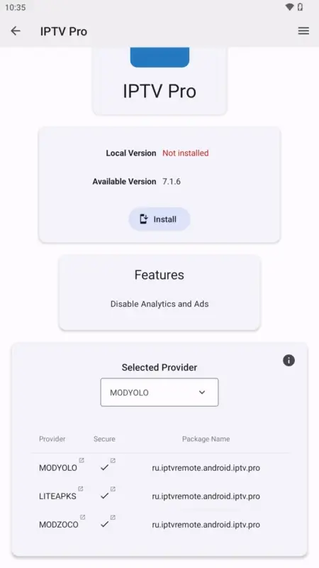 Screenshot Update Me APK