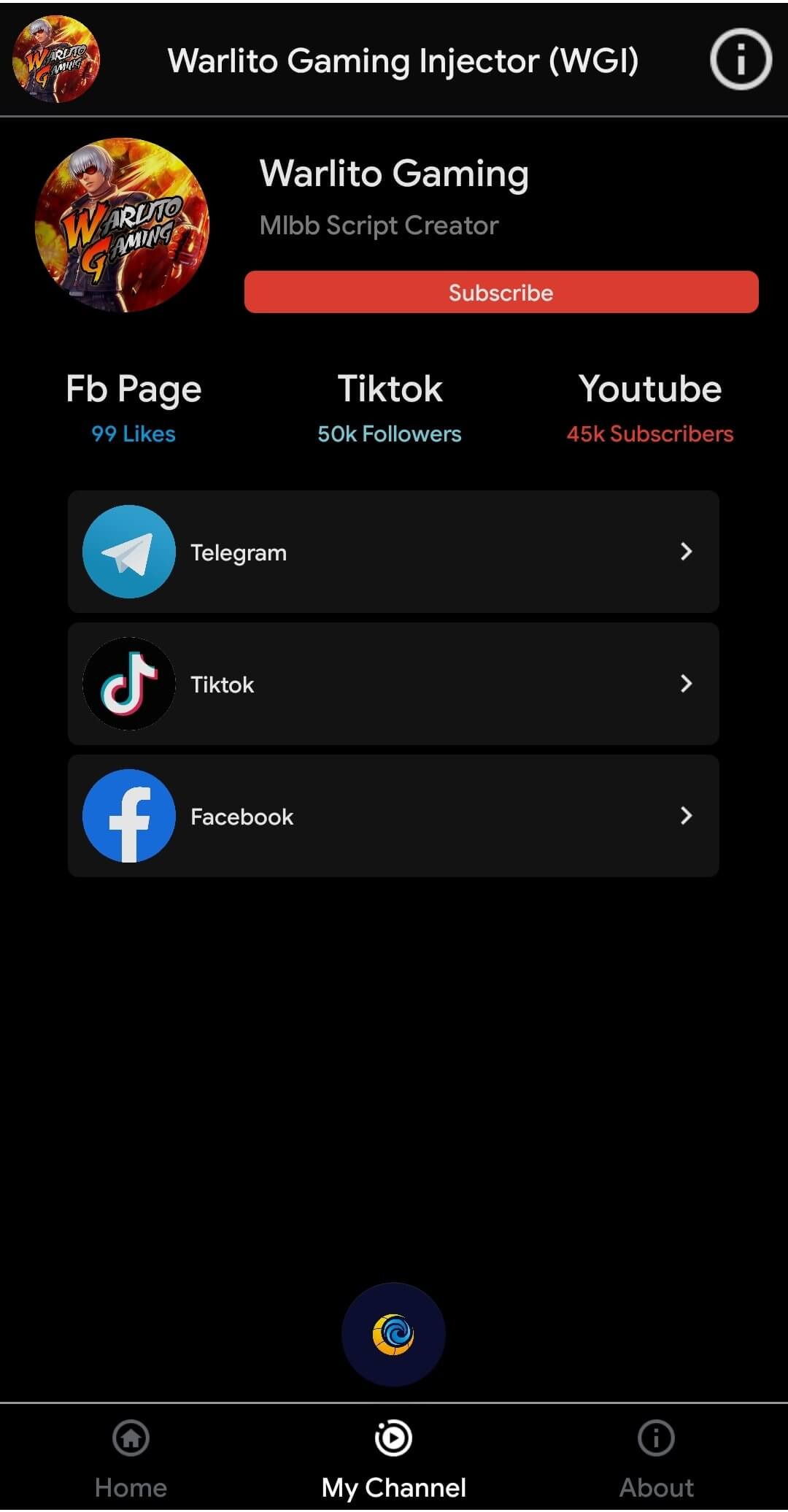 Screenshot Warlito Injector APK v1.77