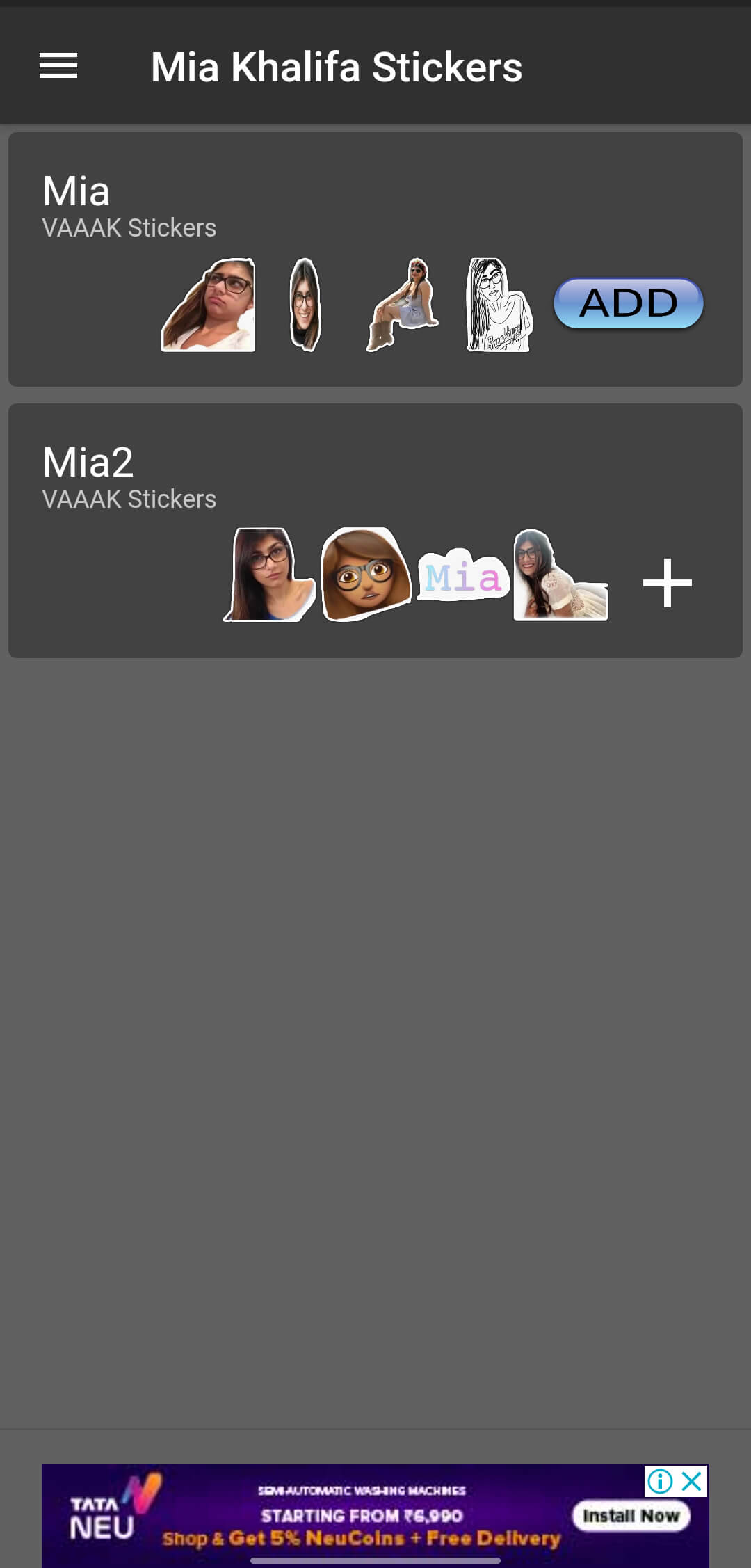Screenshot Mia Khalifa Stickers WhatsApp APK