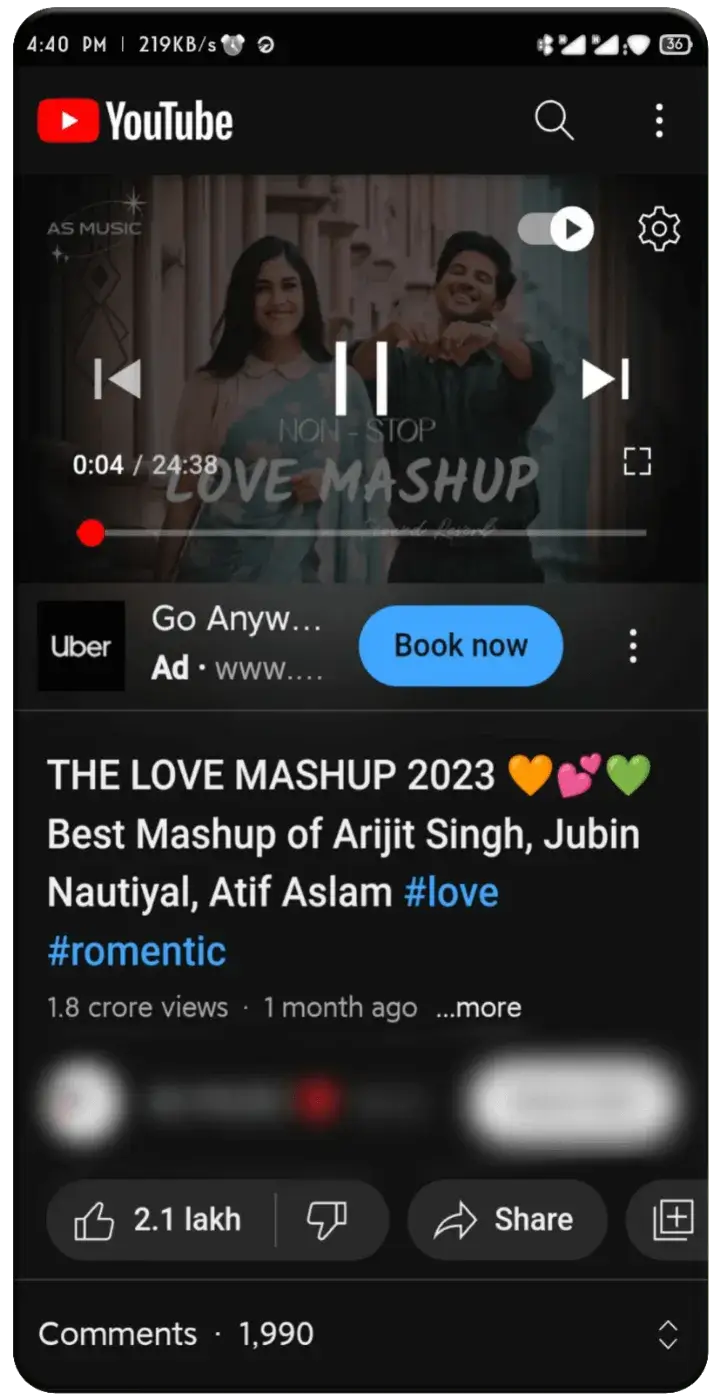 Screenshot YouTube Lite APK