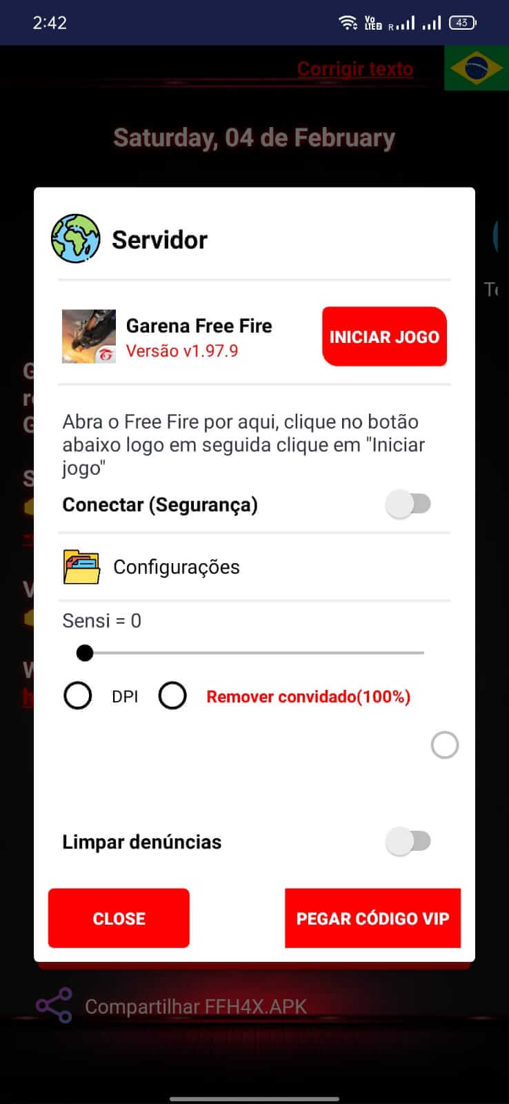 Screenshot FFH4X Regedit APK v145