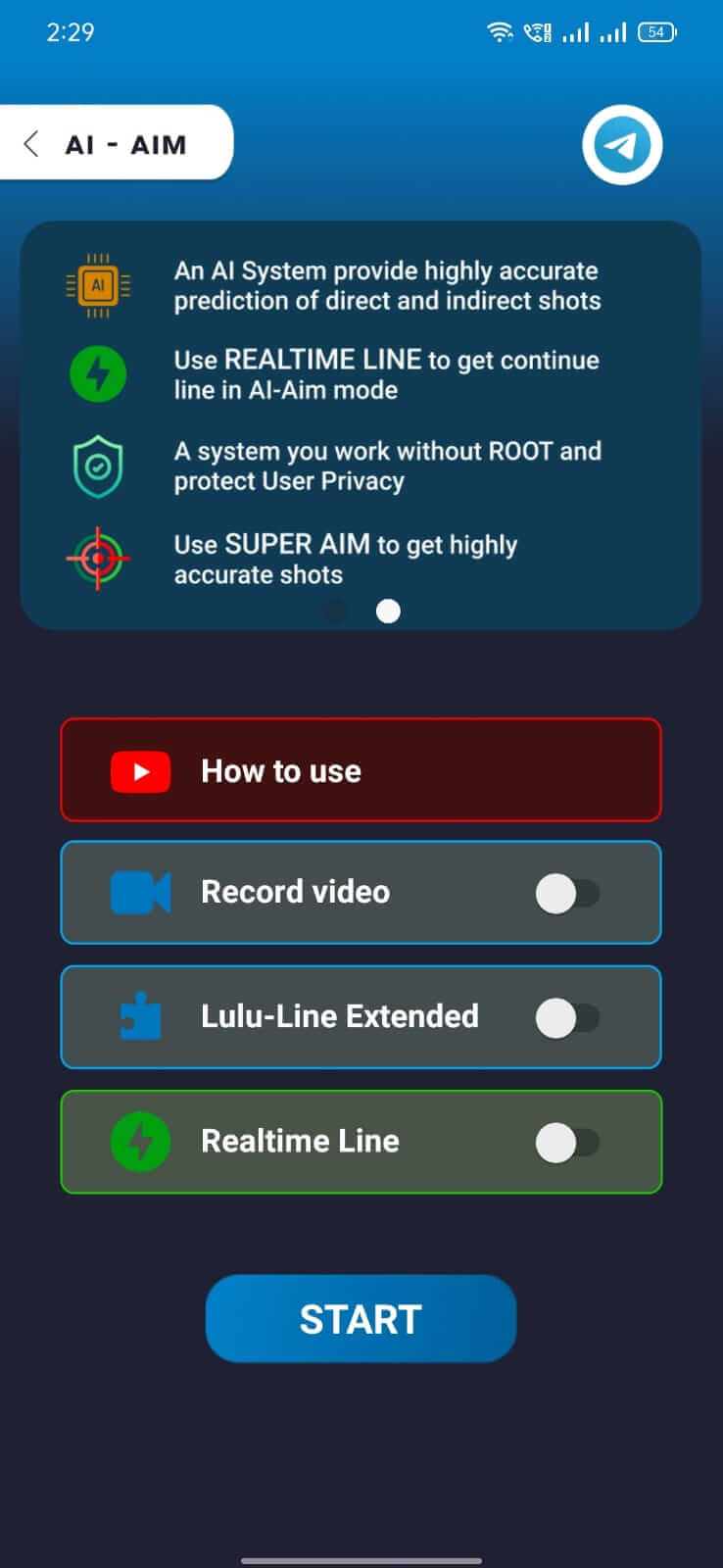Screenshot bitAIM APK