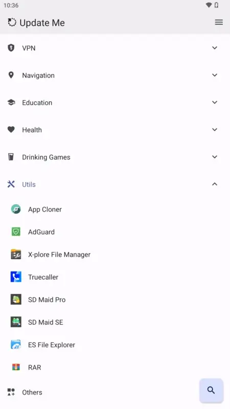 Screenshot Update Me APK
