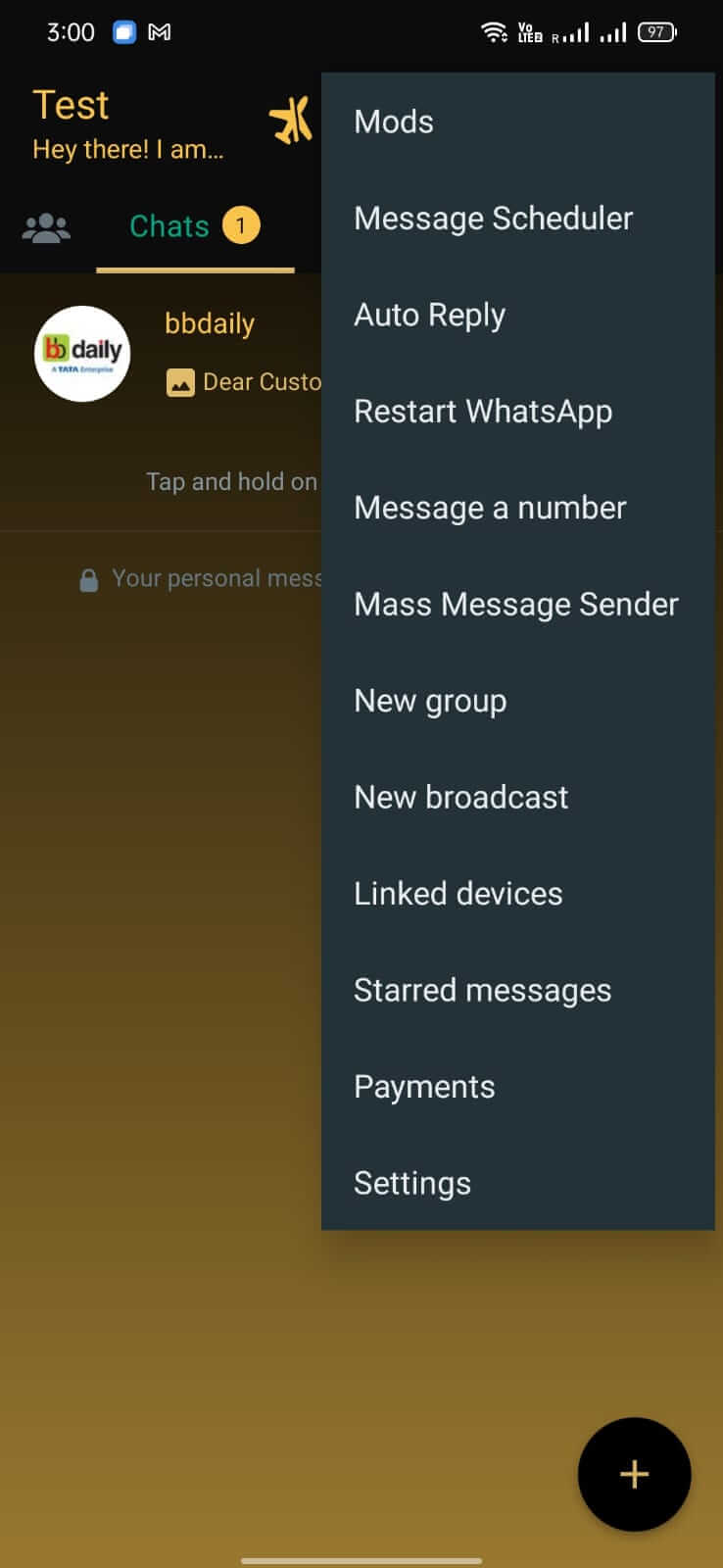 Screenshot WhatsGold APK v44.10 Download untuk Android
