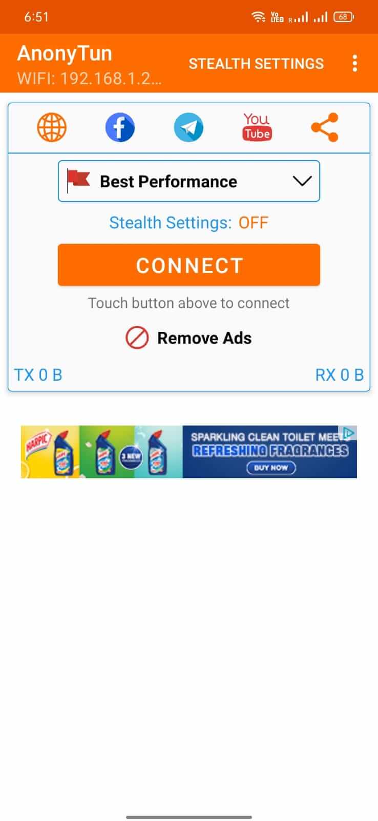 Screenshot AnonyTun APK