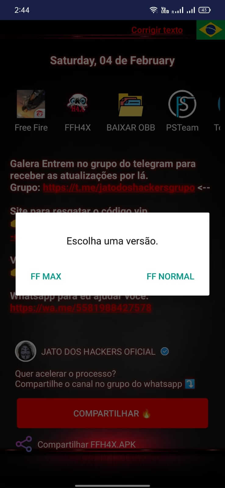 Screenshot FFH4X Regedit APK v145