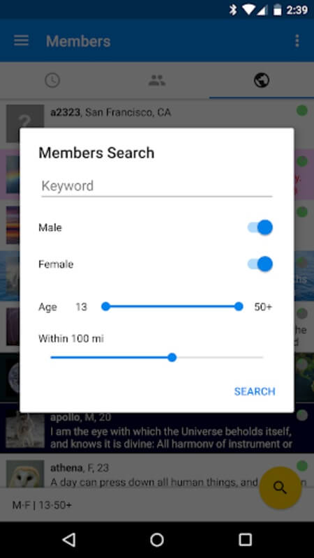 Screenshot Chatango APK 2.1.5 untuk Android