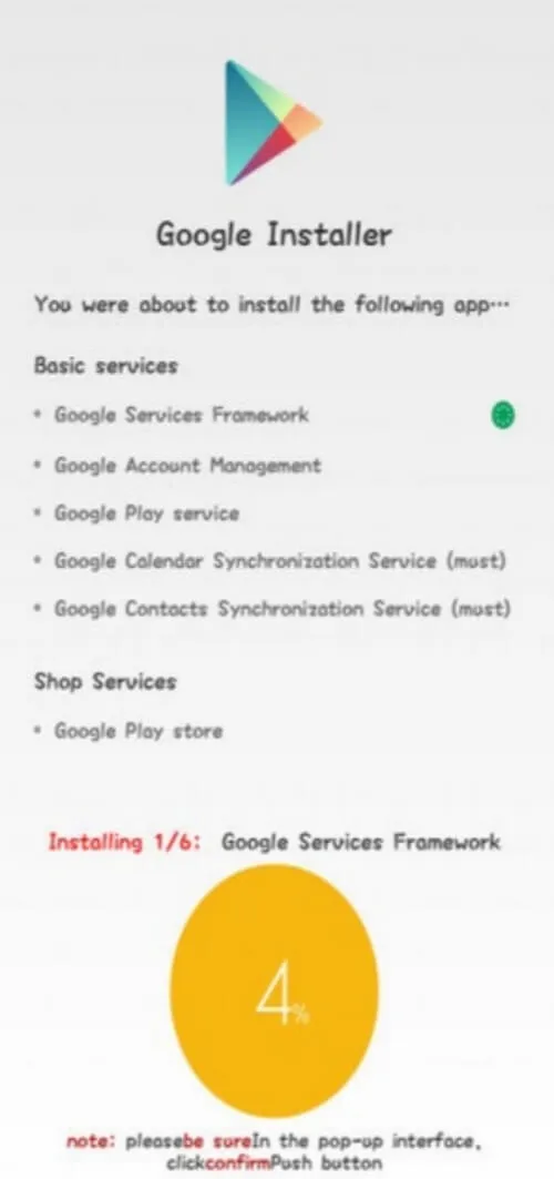 Screenshot Google Installer APK v5.0