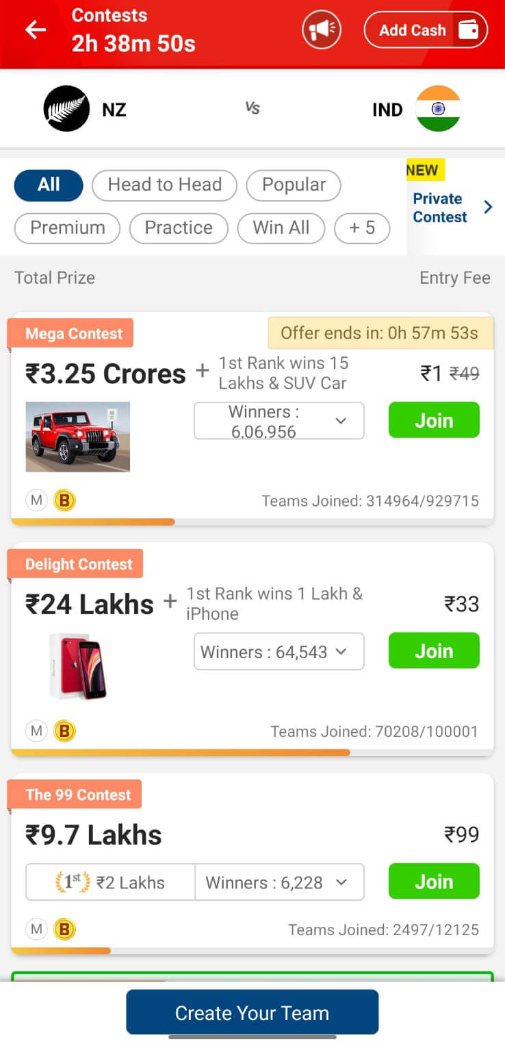 Screenshot My11Circle APK