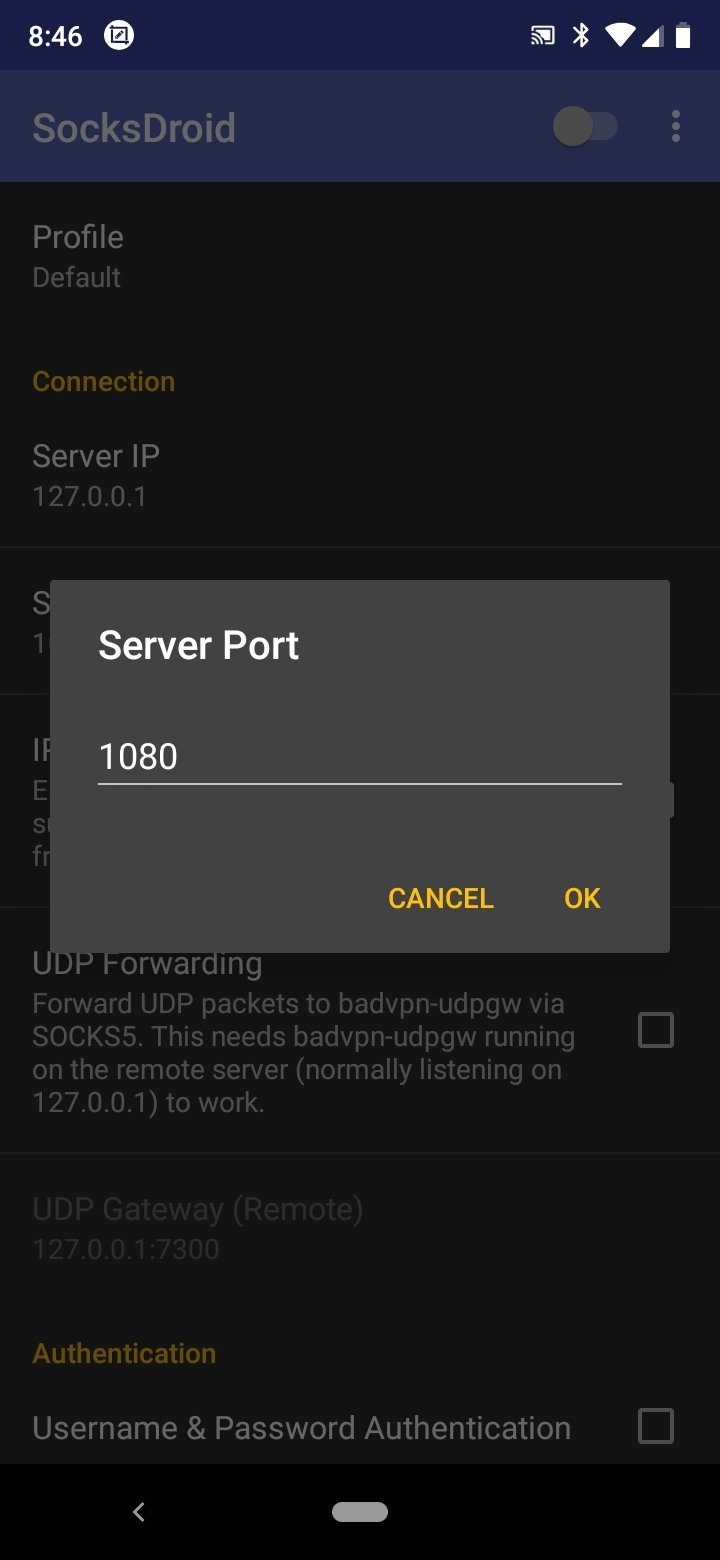 Screenshot SocksDroid APK 1.0.4