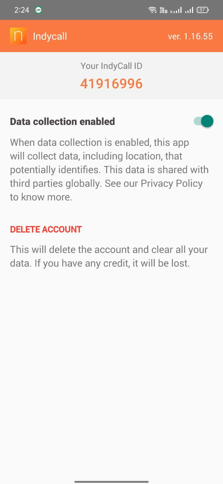 Screenshot Indycall APK v1.17.4 untuk Panggilan Langsung ke Nomor