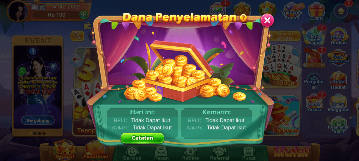 Screenshot Hot985 APK untuk Android: Slot, Fishing, dan Casino