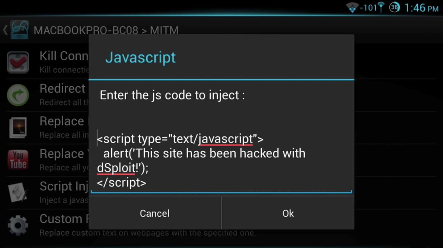 Screenshot dSploit APK