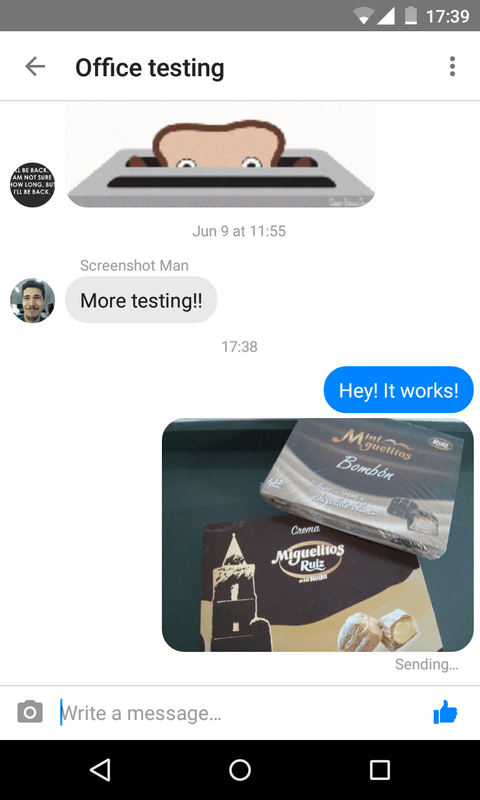 Screenshot Messenger Lite APK