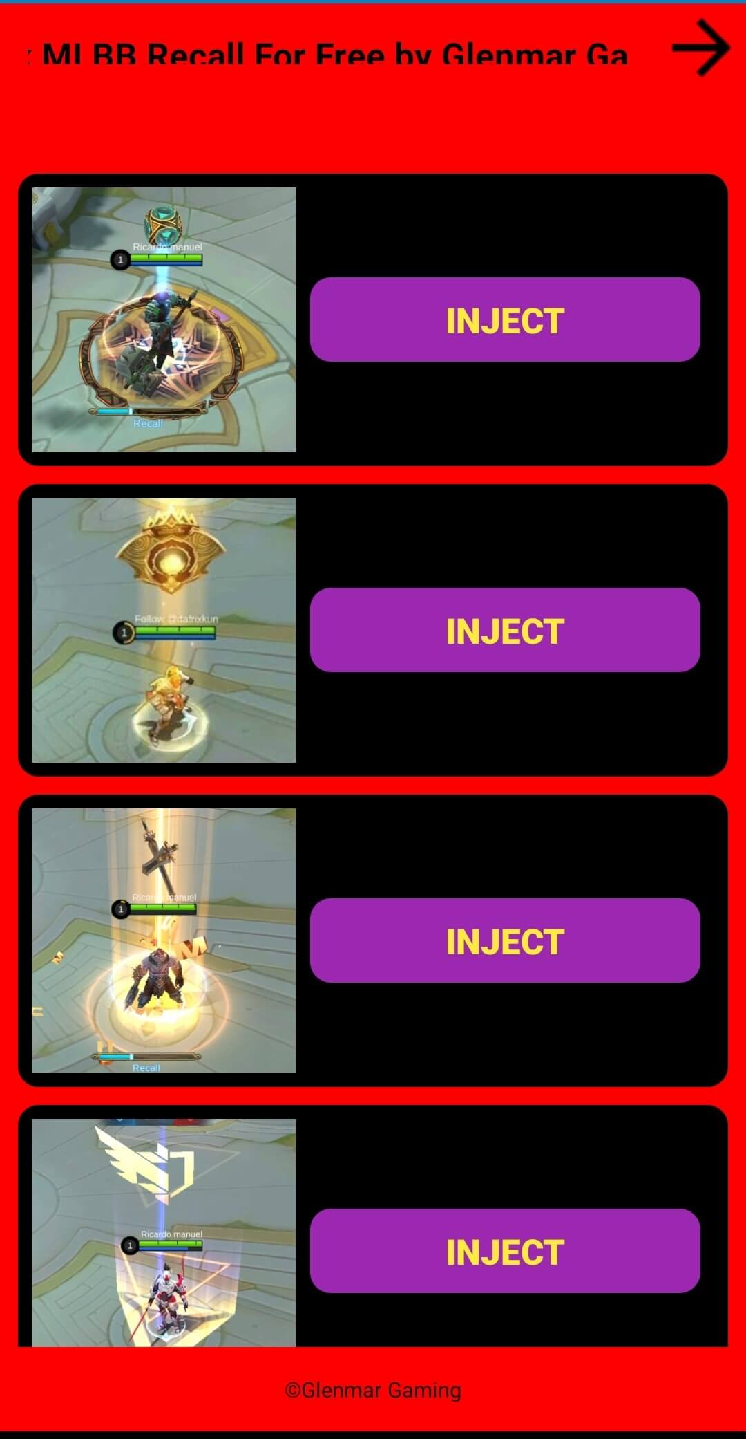 Screenshot Recall Injector APK 5.4