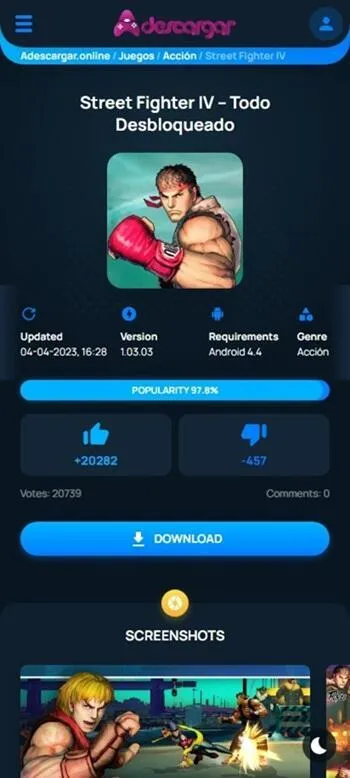 Screenshot Adescare Online APK