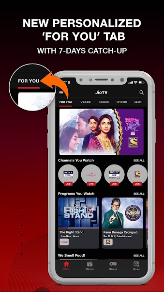 Screenshot JioTV APK