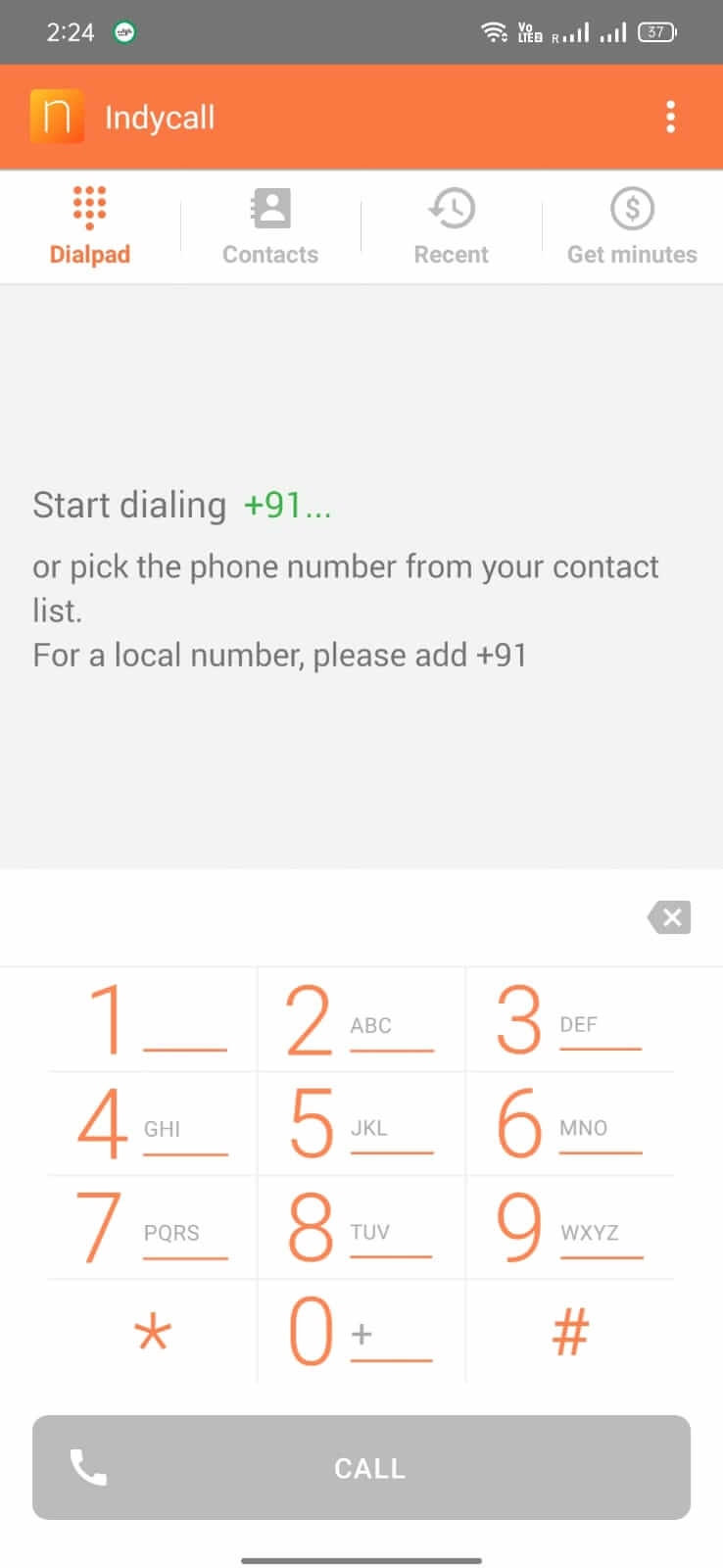 Screenshot Indycall APK v1.17.4 untuk Panggilan Langsung ke Nomor