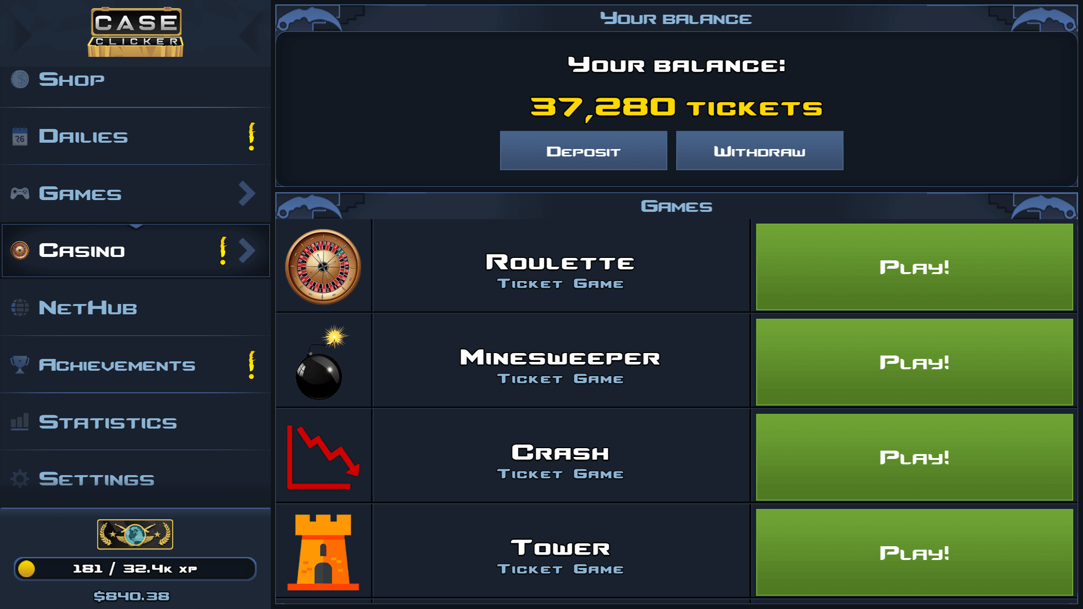 Screenshot Case Clicker 2 APK v2.4.2a