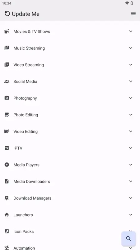 Screenshot Update Me APK