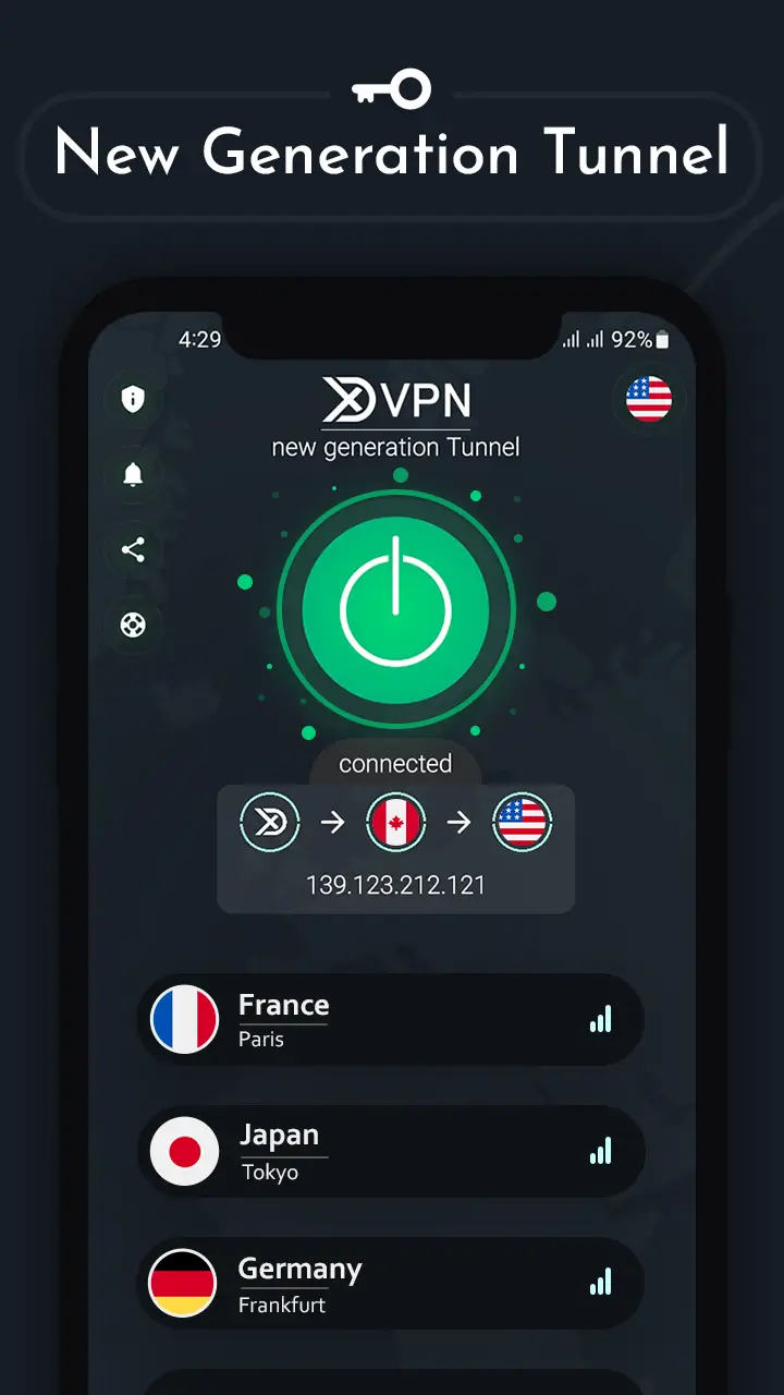 Screenshot Xd VPN APK v22.0 untuk Android