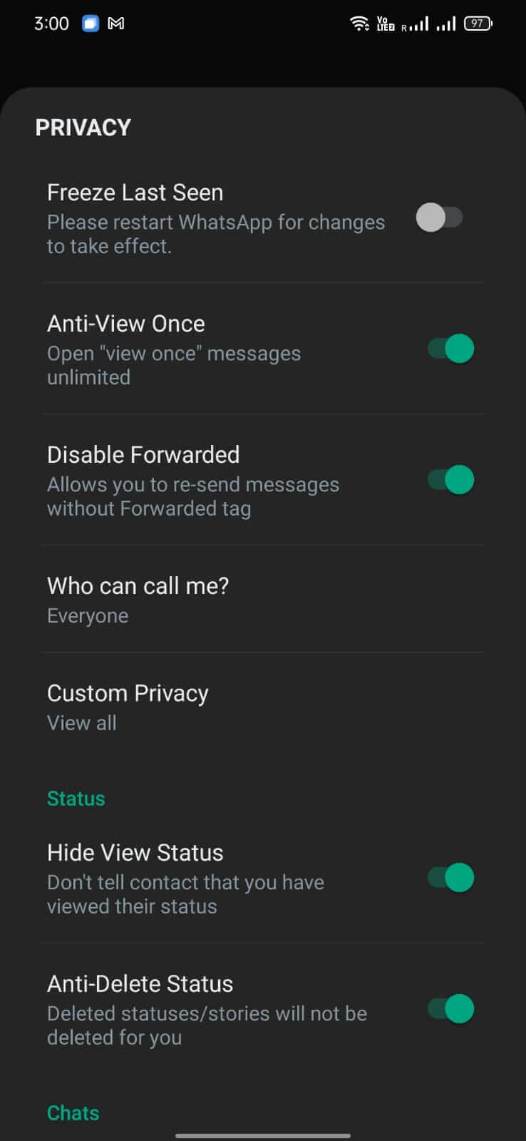Screenshot WhatsGold APK v44.10 Download untuk Android
