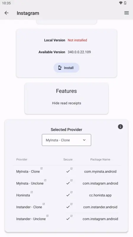 Screenshot Update Me APK